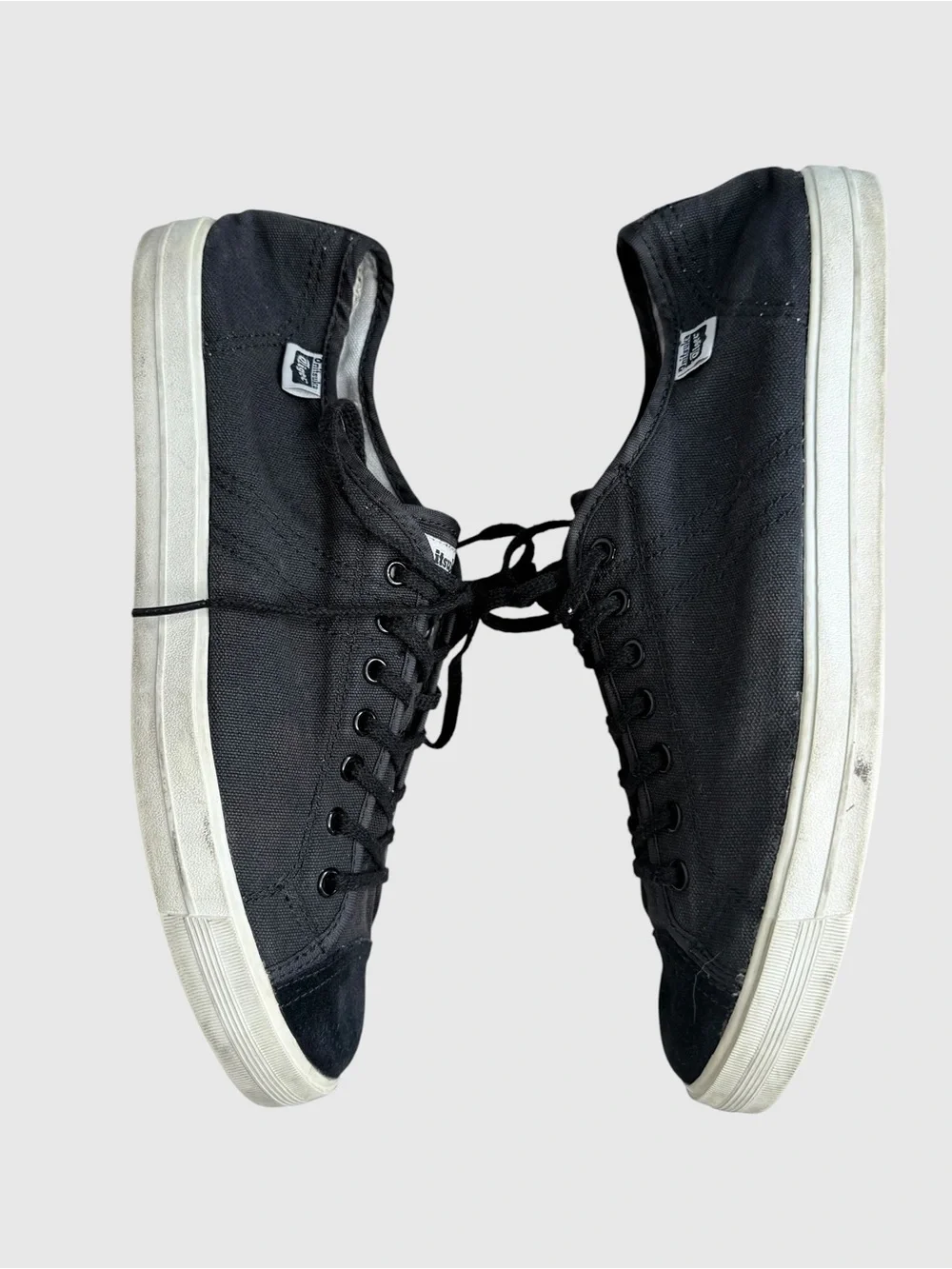 Onitsuka Tiger black suede canvas lace up sneaker